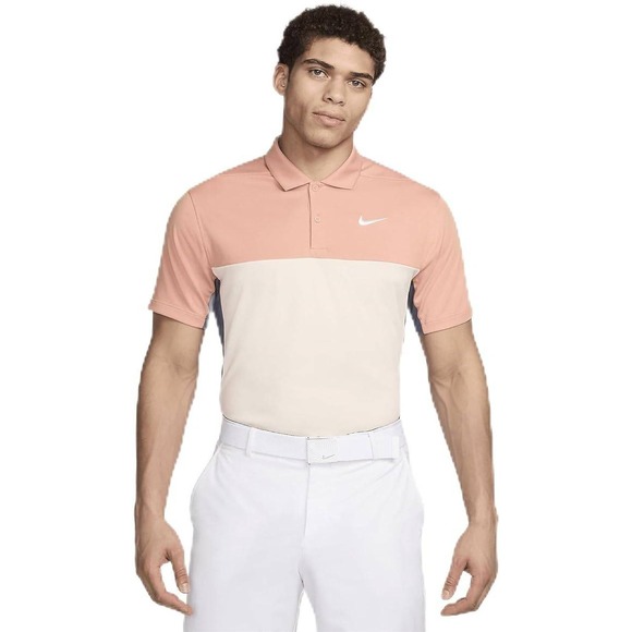 NWT Nike Victory+‎ Men's Dri-FIT Golf Polo - Light Madder Root/Light Carbon (S) - Picture 1 of 4